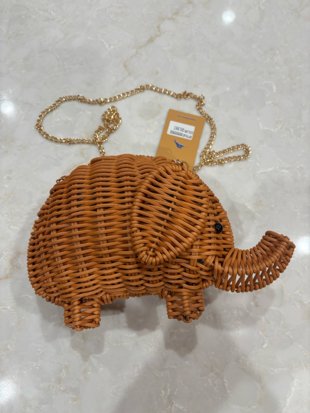 NWT Tommy Bahama wicker Elephant Crossbody Bag - Picture 2 of 7